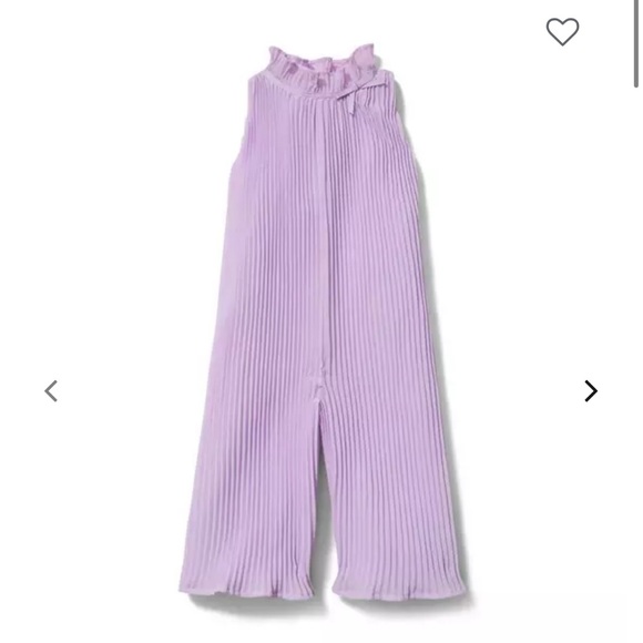 Janie and Jack Lavender Sleeveless Jumpsuit - Picture 1 of 9